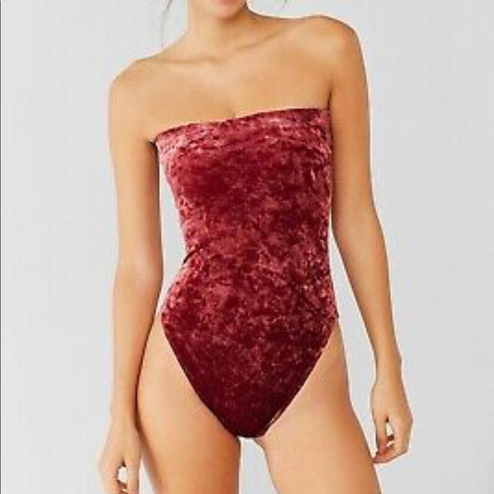 Urban Outfitters velvet body suit